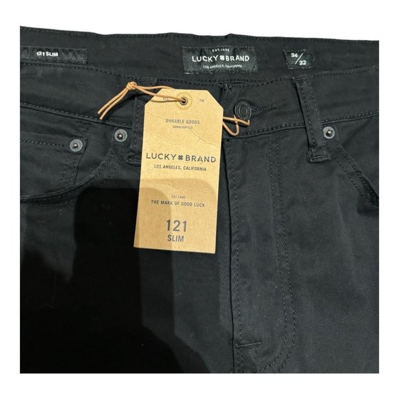 Lucky Brand 121 Slim Straight Black Pants NWT - Picture 6 of 7